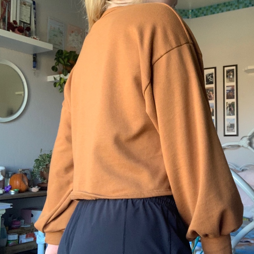 Forever 21 French Terry Cropped Sweatshirt